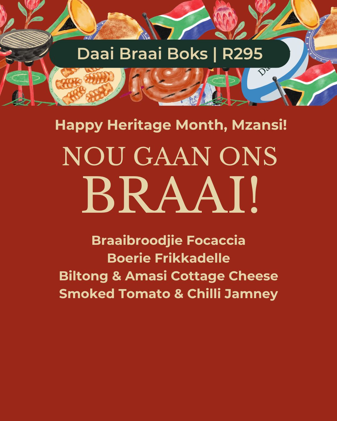 Daai Braai Boks — Nou gaan ons braai! Heritage Day 2026 from Daai Jam